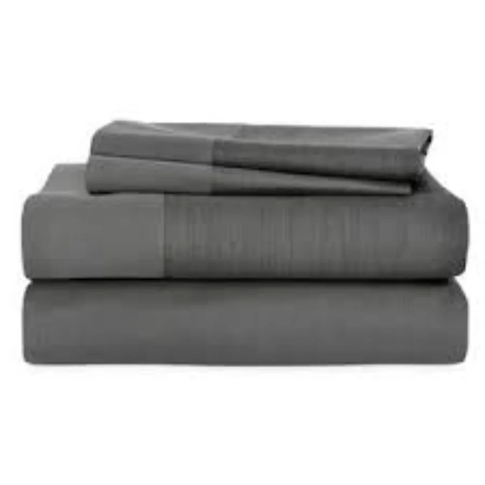 Michael Aram Striated Band King Flat Sheet - Charc